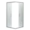 Spirit Bamboo 90x90 cm quadratische Duschabtrennung, ohne Duschwanne