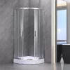 Spirit Clear 80 x 80 cm gebogene Duschkabine mit Duschwanne