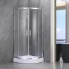 Spirit Clear 80 x 80 cm gebogene Duschkabine mit Duschwanne