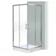 Spirit Matrix 80x80 cm quadratische Duschkabine mit Duschwanne