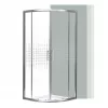 Spirit Matrix 80x80 cm gebogene Duschkabine ohne Duschwanne