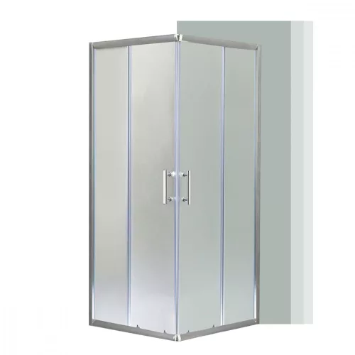 Spirit Matt 80x80 cm quadratische Duschabtrennung ohne Duschwanne