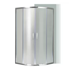 Spirit Matt 80x80 cm gebogene Duschkabine ohne Duschwanne