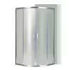 Spirit Matt 90x90 cm gebogene Duschkabine ohne Duschwanne