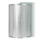Spirit Matt 90x90 cm gebogene Duschkabine ohne Duschwanne