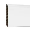 Vinyl SPC-Bodenkanten schneeweiß 2400x100x12 mm