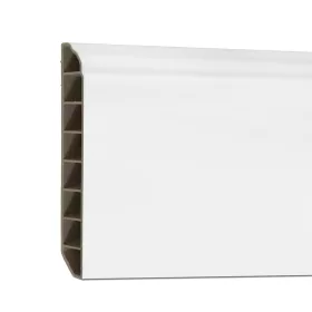 Vinyl SPC-Bodenkanten schneeweiß 2400x100x12 mm