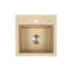 Nia quadratischer Einzelwaschtisch aus Granit mit Siphon beige