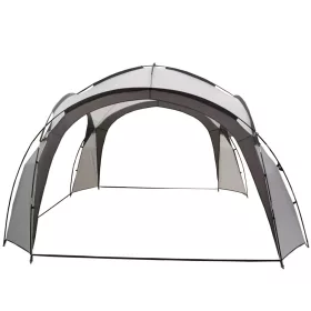 Grauer Gartenpavillon 3,5x3,5 m