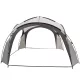 Grauer Gartenpavillon 3,5x3,5 m