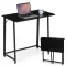 Klappbarer Schreibtisch, 80 x 45 cm, Laptop-Tisch, schwarz