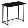 Klappbarer Schreibtisch, 80 x 45 cm, Laptop-Tisch, schwarz