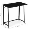 Klappbarer Schreibtisch, 80 x 45 cm, Laptop-Tisch, schwarz