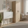 Klappbarer Schreibtisch 80x45 cm Weiß