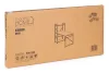 Schreibtisch 120 x 60 cm, 3 Regalböden, dunkles Nussbaumholz, Loft-Stil