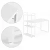 Schreibtisch 120x60 cm mit 3 Ablagen Weiß