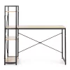 Schreibtisch 120x60 cm mit 3 Ablagen Loft Style
