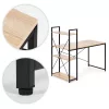 Schreibtisch 120x60 cm mit 3 Ablagen Loft Style