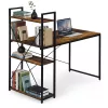 Schreibtisch 120x60 cm mit 3 Ablagen Loft Style