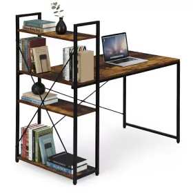 Schreibtisch 120x60 cm mit 3 Ablagen Loft Style