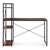 Schreibtisch 120x60 cm mit 3 Ablagen Loft Style