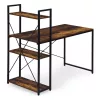 Schreibtisch 120x60 cm mit 3 Ablagen Loft Style