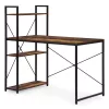 Schreibtisch 120x60 cm mit 3 Ablagen Loft Style