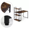 Schreibtisch 120x60 cm mit 3 Ablagen Loft Style