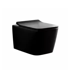   Tina wandmontierte Toilette ohne Rand mit weich schließendem Sitz