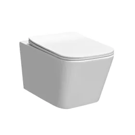   Tina wandmontierte Toilette ohne Rand mit weich schließendem Sitz