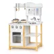 Kinderküche aus Holz mit Backofen weiß
