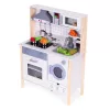 Holzspielzeug Küche mit Geräuschen Backofen Waschmaschine Küchenzubehör geführt