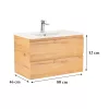 Vario Forte 80 Unterschrank mit Spüle