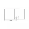 Walker 90x195 cm Begehbare Duschwand