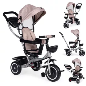 Dreirad Dreirad mit drehbarem Sitz Klappschirm 2in1 beige