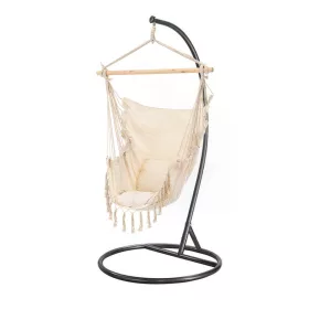 Puerto Hängematte mit Ständer beige-schwarz