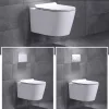 Ride Wandtoilette mit Wasserspülung, mit weich schließendem Sitz