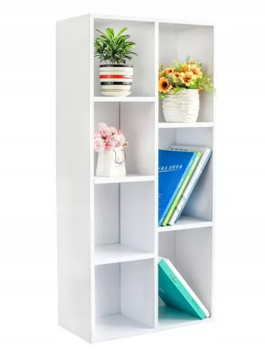 Weißes Bücherregal 50x24x106 cm