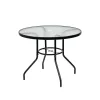 Gartentisch Ordino aus Glas mit Metallgestell