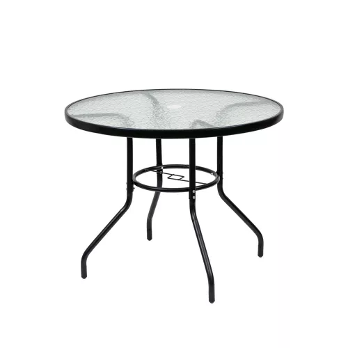 Gartentisch Ordino aus Glas mit Metallgestell