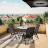 Gartentisch Ordino aus Glas mit Metallgestell