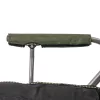 Leziter Comfort Plus Angelstuhl mit Armlehne und Becherhalter grün