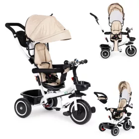 Dreirad Dreiräder Dreiräder Drehsitz Markise beige