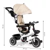 Dreirad Dreiräder Dreiräder Drehsitz Markise beige