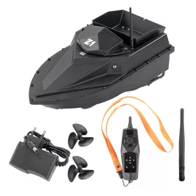 Futterboot Z1 GPS mit Heckauswurf, schwarz