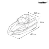 Futterboot Z1 GPS mit Heckauswurf, schwarz