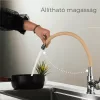 Corin Spültischbatterie mit flexiblem Auslauf beige