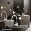 Corin Spültischbatterie mit flexiblem Auslauf grau