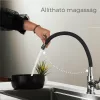 Corin Spültischbatterie mit flexiblem Auslauf schwarz